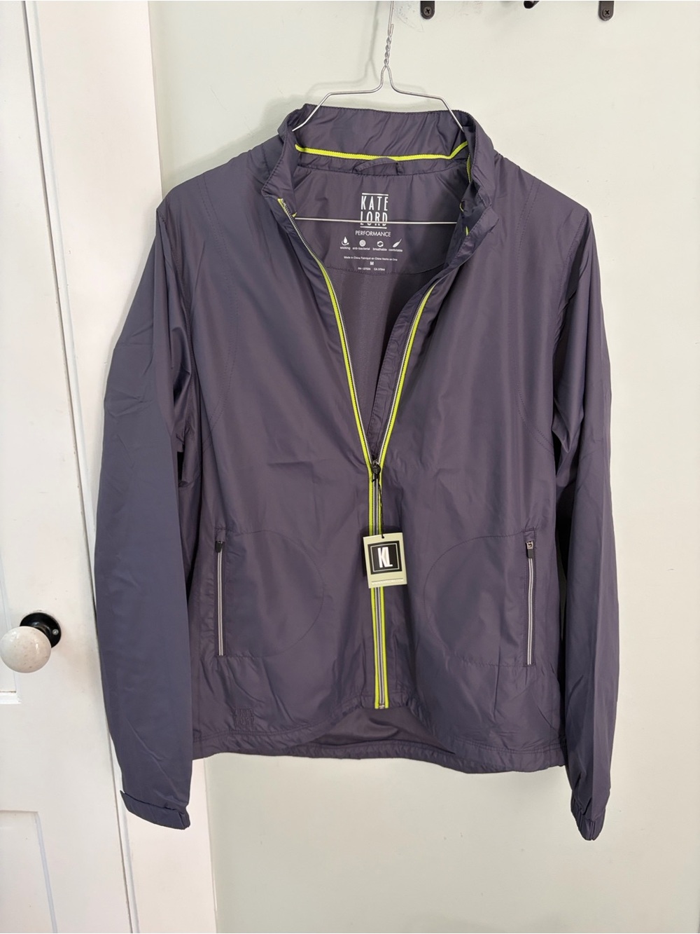 NWT Kate Lord Performance lightweight windbreaker jacket  size M